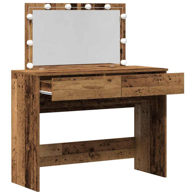 Toaletka Stare drewno 100 x 40 x 120 cm Materiał drewnopochodny