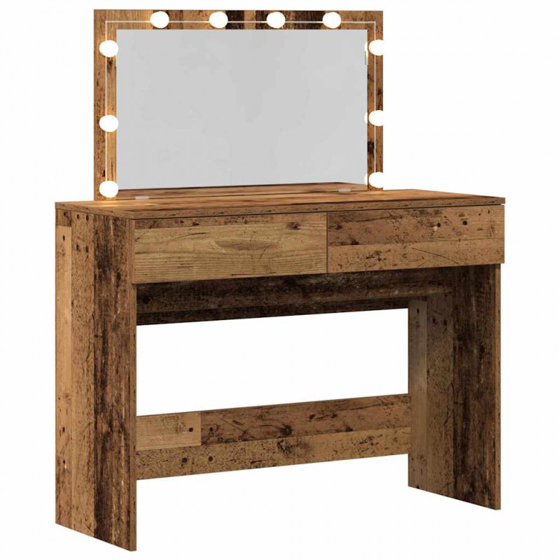 Toaletka Stare drewno 100 x 40 x 120 cm Materiał drewnopochodny