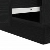 Szafka Nocna z szufladą 2 pcs Czarny Dąb 39 x 34,5 x 50 cm