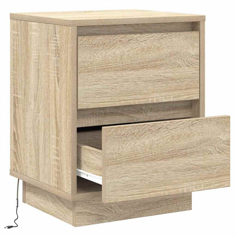 Szafka Nocna z szufladą 2 pcs Dąb Sonoma 39 x 34,5 x 50 cm
