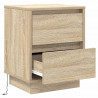 Szafka Nocna z szufladą 2 pcs Dąb Sonoma 39 x 34,5 x 50 cm