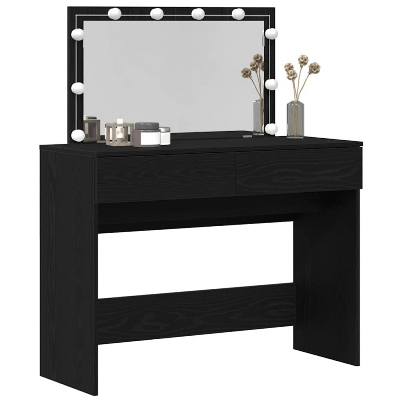 Toaletka Czarny Dąb 100 x 40 x 120 cm Materiał drewnopochodny