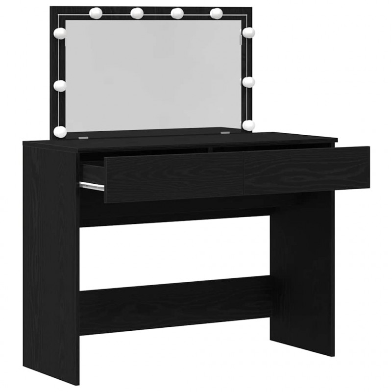 Toaletka Czarny Dąb 100 x 40 x 120 cm Materiał drewnopochodny