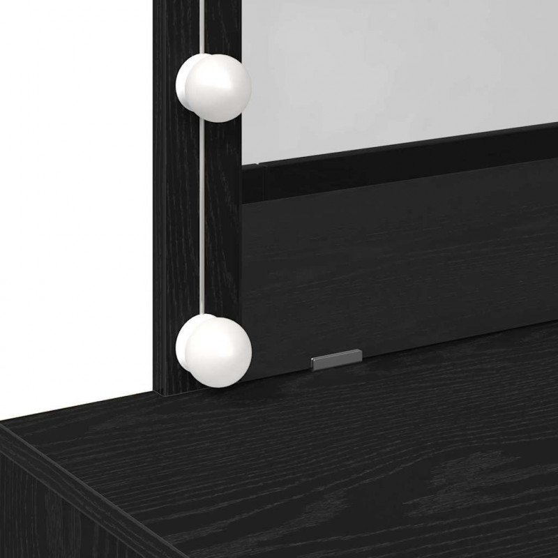 Toaletka Czarny Dąb 100 x 40 x 120 cm Materiał drewnopochodny