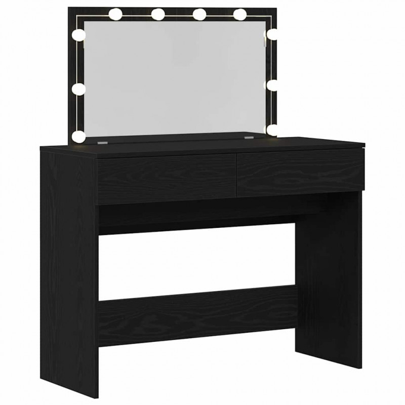Toaletka Czarny Dąb 100 x 40 x 120 cm Materiał drewnopochodny
