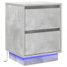 Szafka Nocna z szufladą 2 pcs Betonowy szary 39 x 34,5 x 50 cm