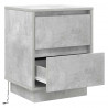 Szafka Nocna z szufladą 2 pcs Betonowy szary 39 x 34,5 x 50 cm