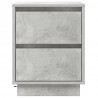 Szafka Nocna z szufladą 2 pcs Betonowy szary 39 x 34,5 x 50 cm