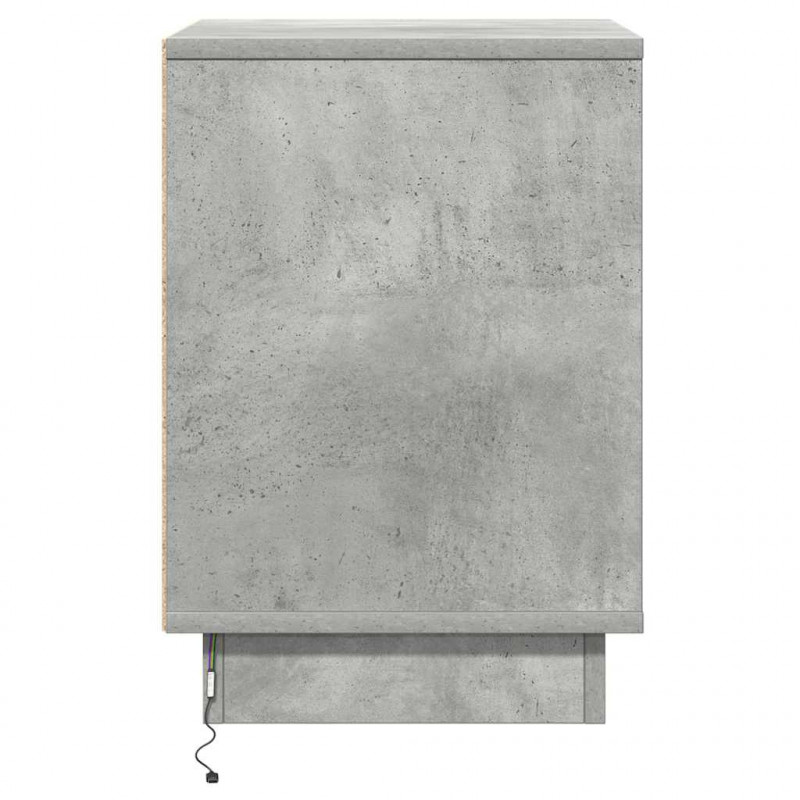 Szafka Nocna z szufladą 2 pcs Betonowy szary 39 x 34,5 x 50 cm