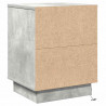 Szafka Nocna z szufladą 2 pcs Betonowy szary 39 x 34,5 x 50 cm