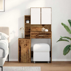 Toaletka Stare drewno 80 x 35 x 132 cm Materiał drewnopochodny