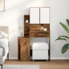 Toaletka Stare drewno 80 x 35 x 132 cm Materiał drewnopochodny