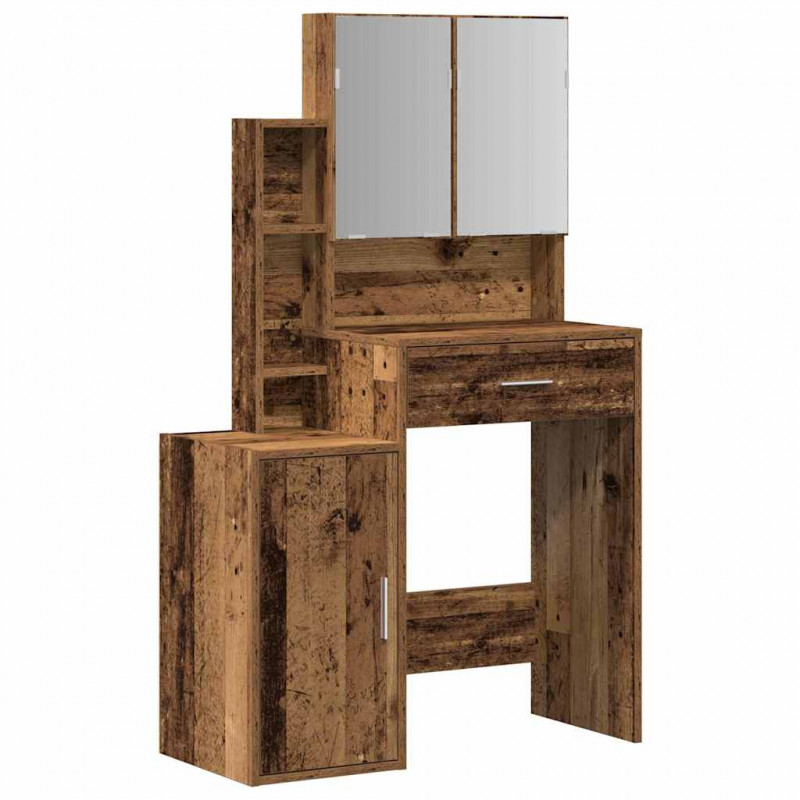 Toaletka Stare drewno 80 x 35 x 132 cm Materiał drewnopochodny