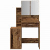 Toaletka Stare drewno 80 x 35 x 132 cm Materiał drewnopochodny
