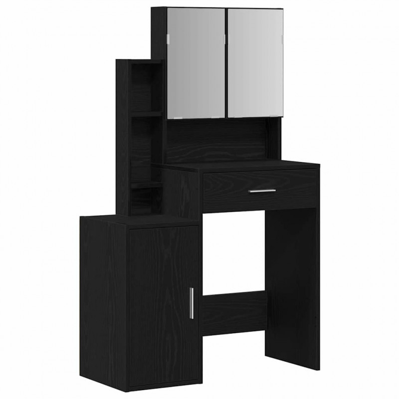 Toaletka Czarny Dąb 80 x 35 x 132 cm Materiał drewnopochodny
