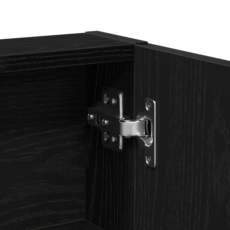 Toaletka Czarny Dąb 80 x 35 x 132 cm Materiał drewnopochodny