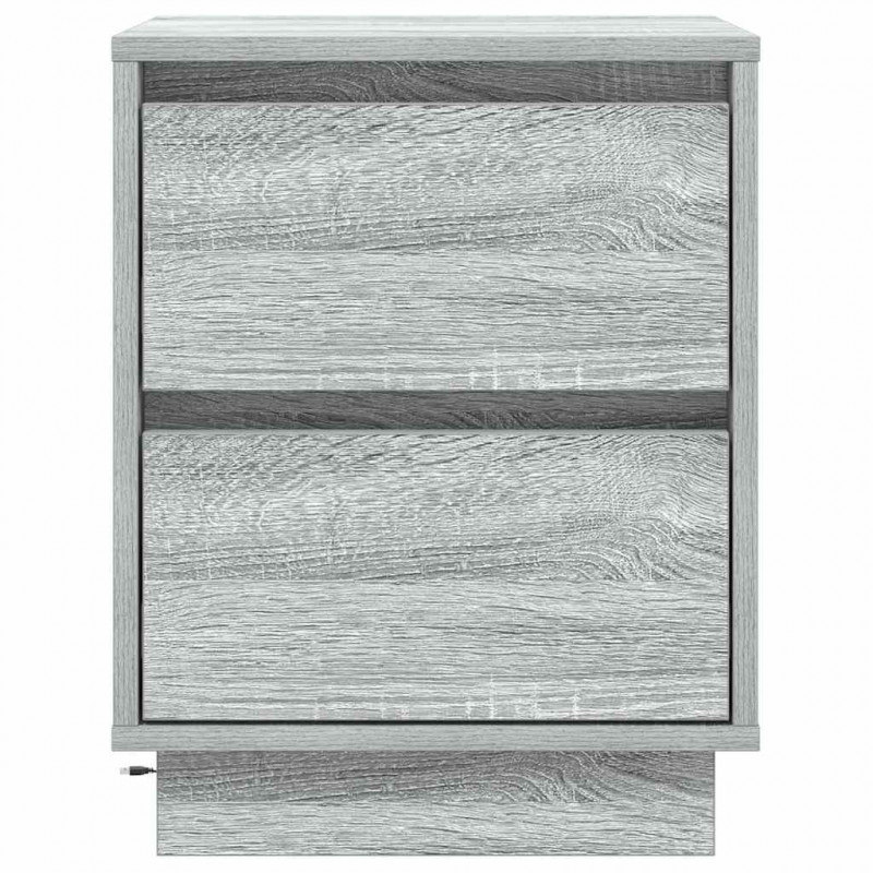 Szafka Nocna z szufladą 2 pcs Szary 39 x 34,5 x 50 cm