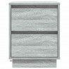 Szafka Nocna z szufladą 2 pcs Szary 39 x 34,5 x 50 cm