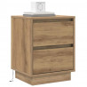 Szafka Nocna 2 pcs Dąb rzemieślniczy 39 x 34,5 x 50 cm