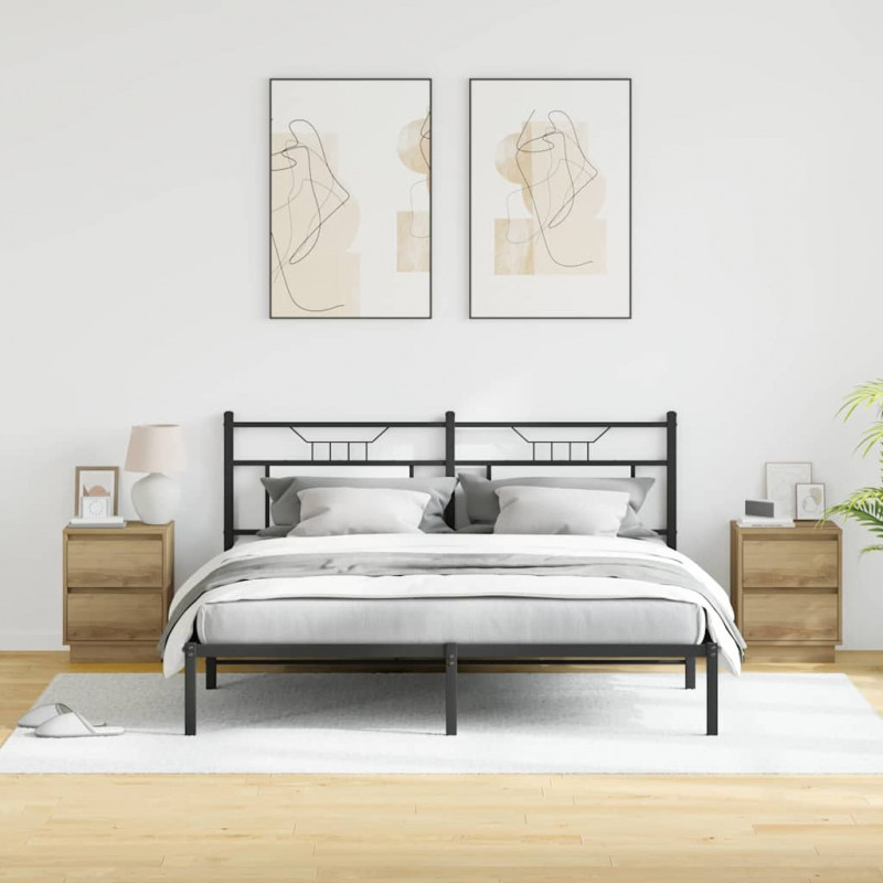 Szafka Nocna 2 pcs Dąb rzemieślniczy 39 x 34,5 x 50 cm