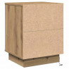 Szafka Nocna 2 pcs Dąb rzemieślniczy 39 x 34,5 x 50 cm