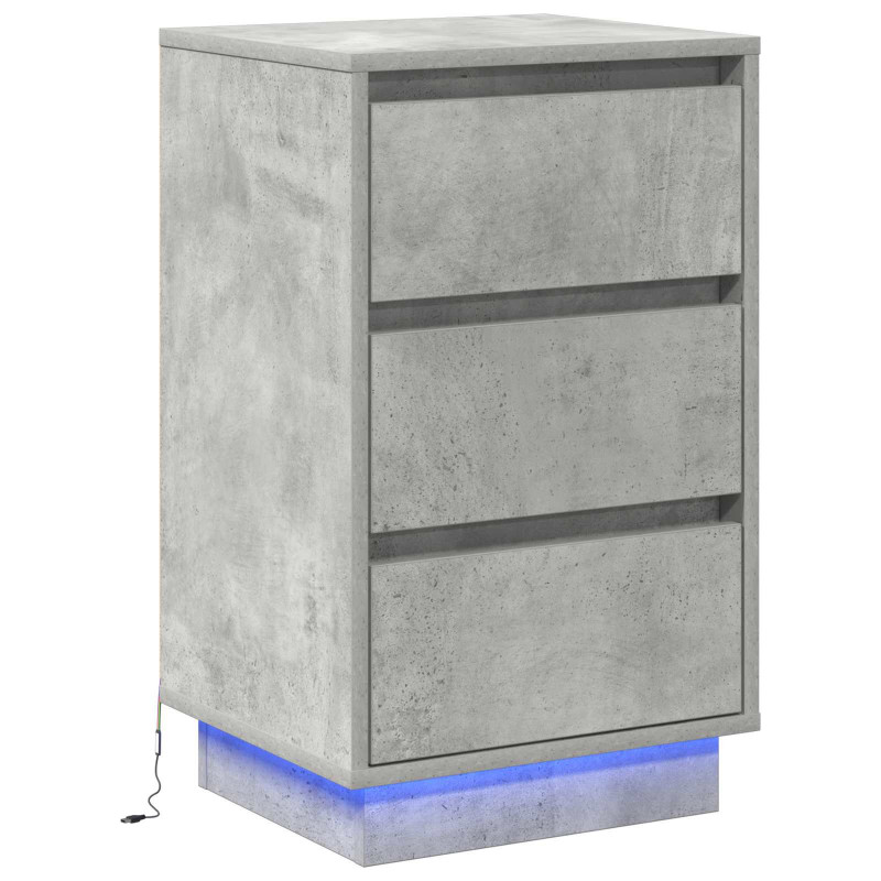 Szafka Nocna z szufladą Betonowy szary 39 x 34,5 x 65 cm