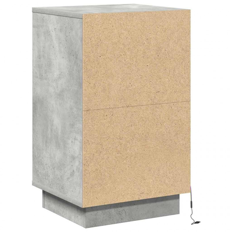 Szafka Nocna z szufladą Betonowy szary 39 x 34,5 x 65 cm