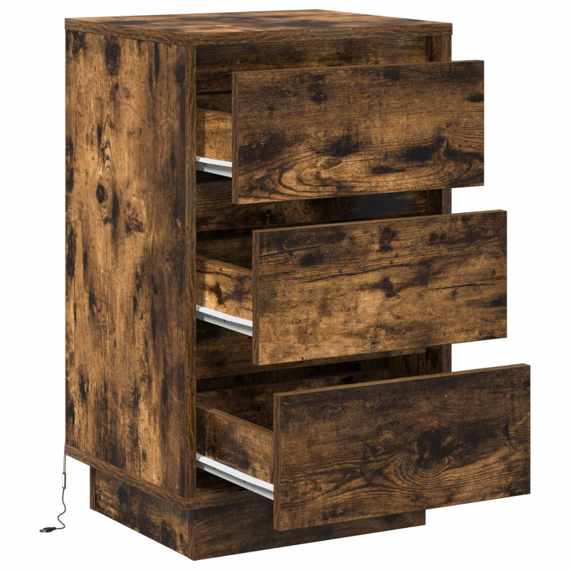 Szafka Nocna z szufladą Dąb wędzony 39 x 34,5 x 65 cm