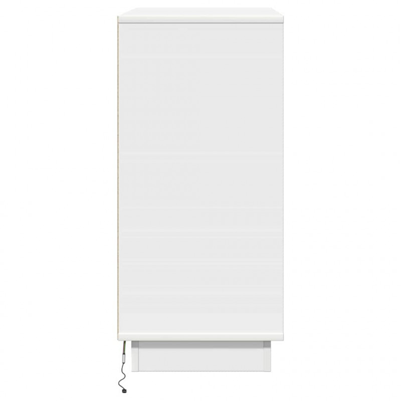 Szafka Nocna Biały 71 x 34,5 x 75 cm Materiał drewnopochodny
