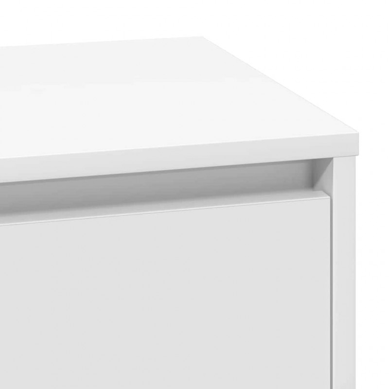 Szafka Nocna Biały 71 x 34,5 x 75 cm Materiał drewnopochodny
