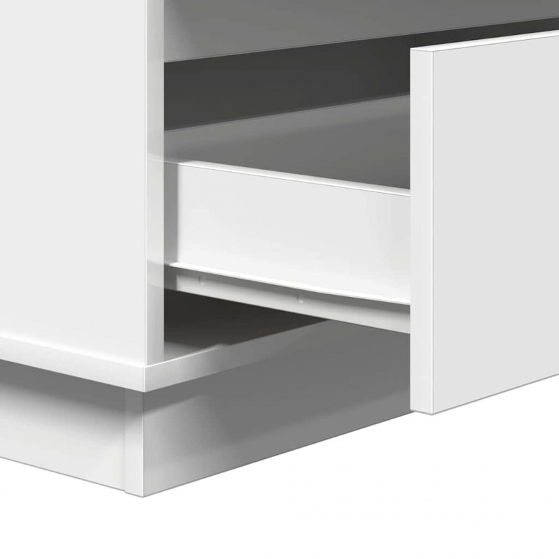 Szafka Nocna Biały 71 x 34,5 x 75 cm Materiał drewnopochodny