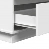 Szafka Nocna Biały 71 x 34,5 x 75 cm Materiał drewnopochodny