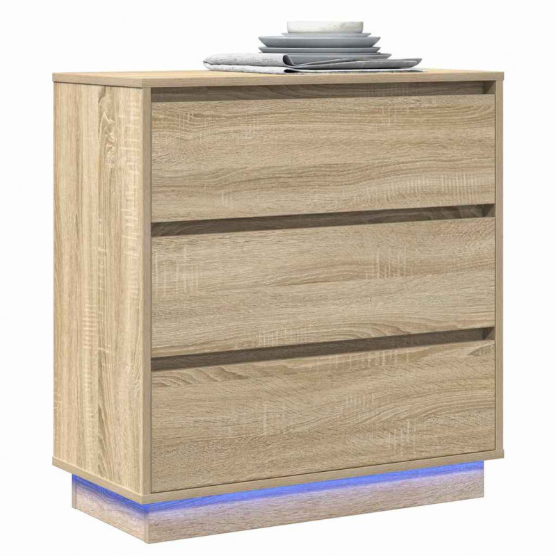 Szafka Nocna z szufladą Dąb Sonoma 71 x 34,5 x 75 cm