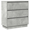 Szafka Nocna z szufladą Betonowy szary 71 x 34,5 x 75 cm