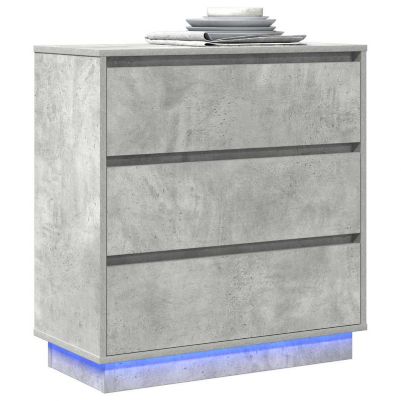 Szafka Nocna z szufladą Betonowy szary 71 x 34,5 x 75 cm