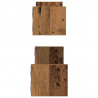 Półka ścienna 2 pcs Stare drewno 60 x 16 x 14 cm