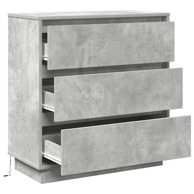 Szafka Nocna z szufladą Betonowy szary 71 x 34,5 x 75 cm