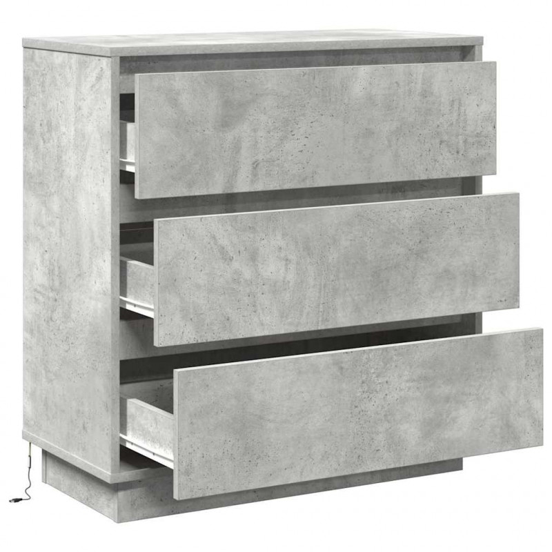 Szafka Nocna z szufladą Betonowy szary 71 x 34,5 x 75 cm