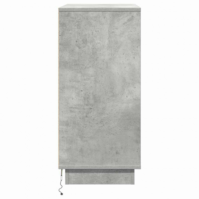 Szafka Nocna z szufladą Betonowy szary 71 x 34,5 x 75 cm
