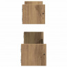 Półka ścienna 2 pcs Dąb rzemieślniczy 60 x 16 x 14 cm