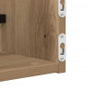Półka ścienna 2 pcs Dąb rzemieślniczy 60 x 16 x 14 cm