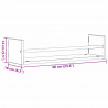 Półka ścienna 2 pcs Dąb rzemieślniczy 60 x 16 x 14 cm