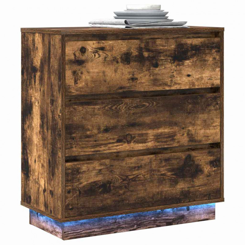Szafka Nocna z szufladą Dąb wędzony 71 x 34,5 x 75 cm