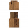 Półka ścienna 2 pcs Stare drewno 80 x 16 x 14 cm