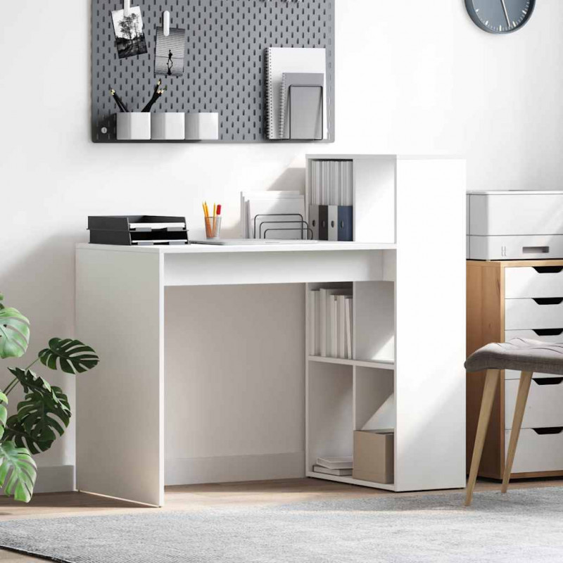 Biurko Biały 108 x 55 x 103.5 cm Materiał drewnopochodny