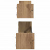 Półka ścienna 2 pcs Dąb rzemieślniczy 80 x 16 x 14 cm