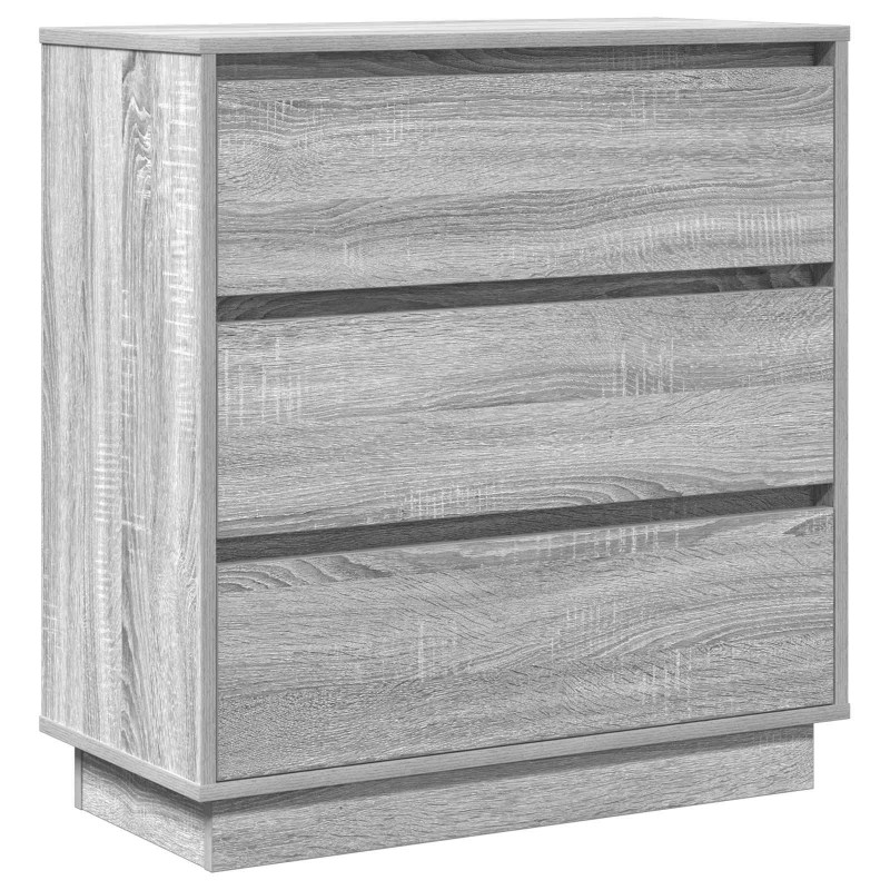 Szafka Nocna Szary 71 x 34,5 x 75 cm Materiał drewnopochodny
