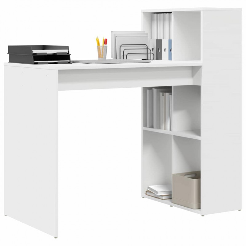 Biurko Biały 108 x 55 x 103.5 cm Materiał drewnopochodny