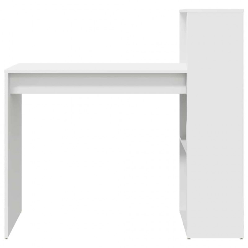 Biurko Biały 108 x 55 x 103.5 cm Materiał drewnopochodny