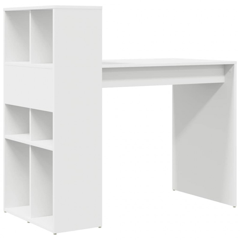 Biurko Biały 108 x 55 x 103.5 cm Materiał drewnopochodny